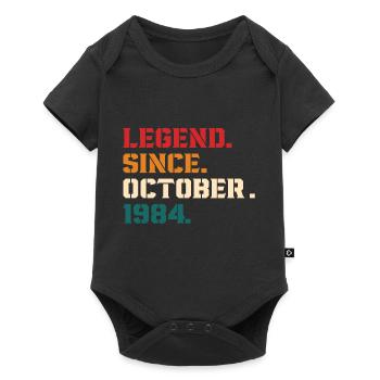 Legend Since October 1984 - Body à manches courtes Premium Bébé - noir - Devant