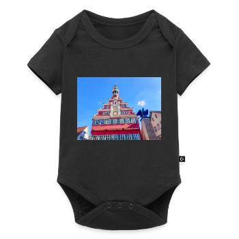 Old city hall (Altes Rathaus) Esslingen am Neckar - Baby Premium short-sleeve bodysuit - black - Front