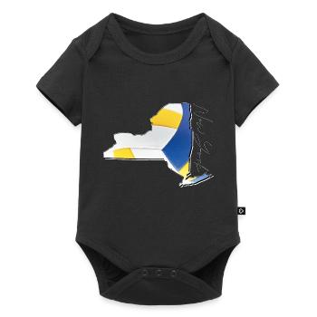 New York (United States) | real volleyball | Map Sct - Baby Premium short-sleeve bodysuit - black - Front