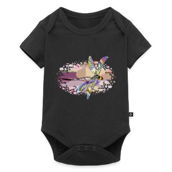 Libellule - Body à manches courtes Premium Bébé - noir - Devant