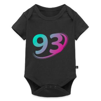 Numéro 93 multicolore - Body à manches courtes Premium Bébé - noir - Devant