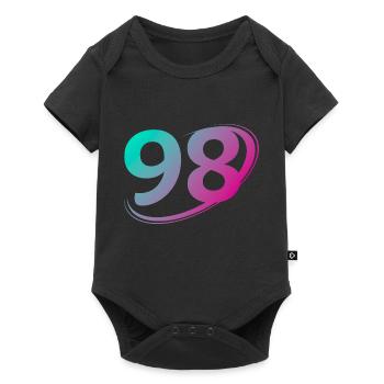 Numéro 98 multicolore - Body à manches courtes Premium Bébé - noir - Devant