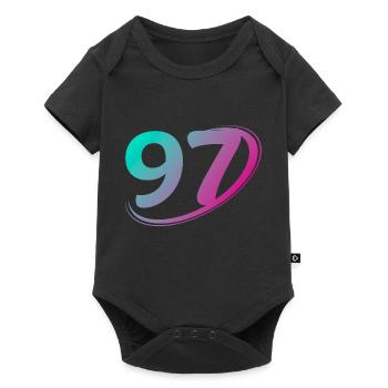 Numéro 97 multicolore - Body à manches courtes Premium Bébé - noir - Devant