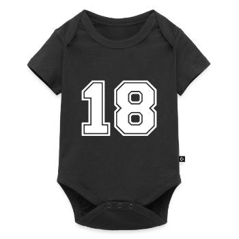 18 - Baby Premium short-sleeve bodysuit - black - Front