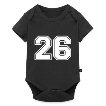 26 - Baby Premium short-sleeve bodysuit - black - Front