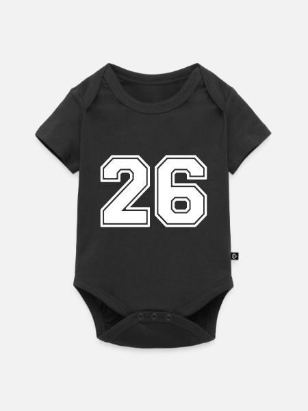 26 - Baby Premium Kurzarmbody - Schwarz
