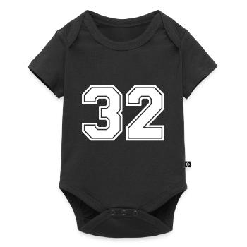 Number 32 - Baby Premium short-sleeve bodysuit - black - Front