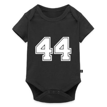 44 - Baby Premium Kurzarmbody - Schwarz - Vorne
