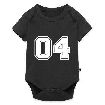 04 - Baby Premium Kurzarmbody - Schwarz - Vorne