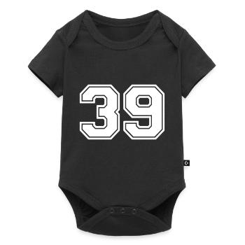 Numéro 39 - Body à manches courtes Premium Bébé - noir - Devant