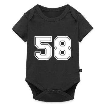 58 - Baby Premium short-sleeve bodysuit - black - Front
