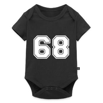 68 - Baby Premium short-sleeve bodysuit - black - Front