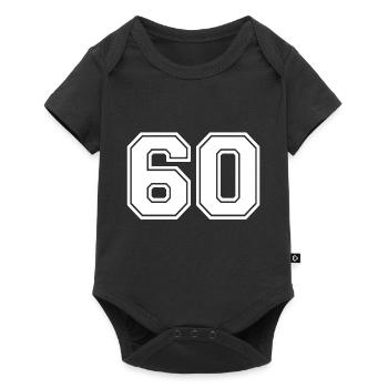 60 - Baby Premium short-sleeve bodysuit - black - Front