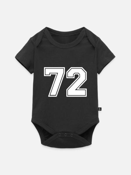 72 - Baby Premium Kurzarmbody - Schwarz