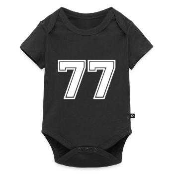 77 - Baby Premium short-sleeve bodysuit - black - Front