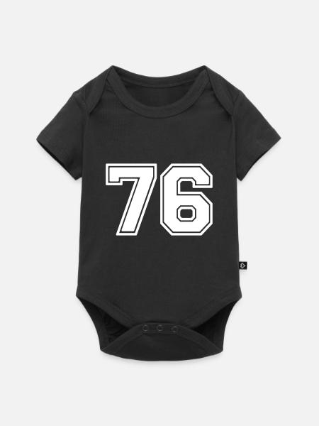 76 - Baby Premium Kurzarmbody - Schwarz