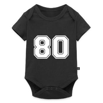 80 - Baby Premium short-sleeve bodysuit - black - Front