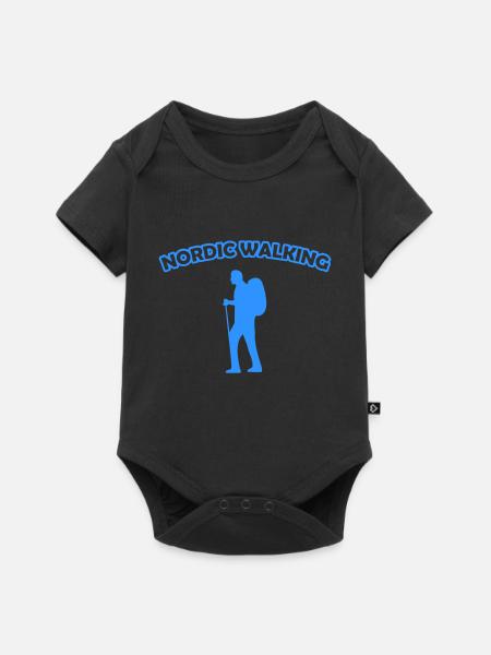 walking nordic - Baby Premium Kurzarmbody - Schwarz