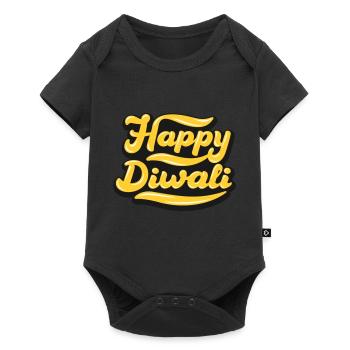 Happy Diwali | Diwali | Art 02 - Baby Premium short-sleeve bodysuit - black - Front