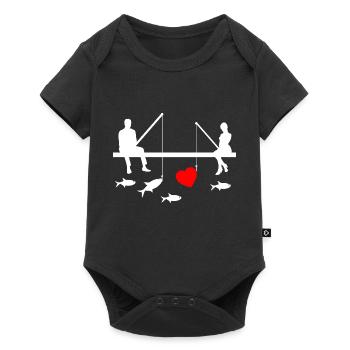 Angling - Baby Premium short-sleeve bodysuit - black - Front
