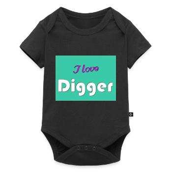 J’adore Digger - Body à manches courtes Premium Bébé - noir - Devant