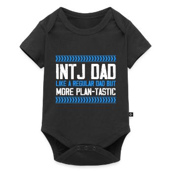 INTJ papa comme régulier plus plan tastique Design pour - Body à manches courtes Premium Bébé - noir - Devant