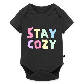 Funny Stay Cozy, Humor Winter Season Lovers - Baby Premium short-sleeve bodysuit - black - Front
