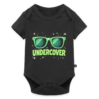 Sunglasses & Costume - Funny Motif - Baby Premium short-sleeve bodysuit - black - Front