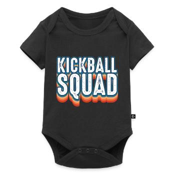 Kickball Squad Aire de jeux Sports Kick Ball - Body à manches courtes Premium Bébé - noir - Devant