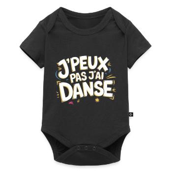 J'peux pas j'ai danse - Body à manches courtes Premium Bébé - noir - Devant