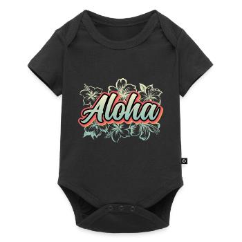 Aloha Holiday Hawaii Gift - Baby Premium short-sleeve bodysuit - black - Front