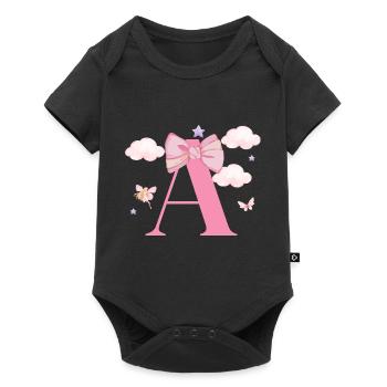 Brief an Pink Clouds - Baby Premium Kurzarmbody - Schwarz - Vorne