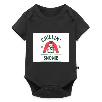 Snowie - Baby Premium short-sleeve bodysuit - black - Front
