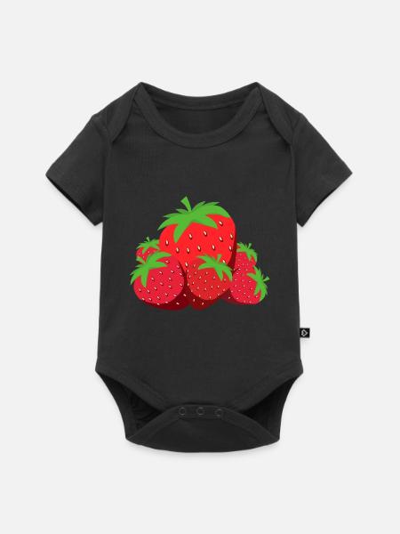 Strawberrys - Baby Premium Kurzarmbody - Schwarz