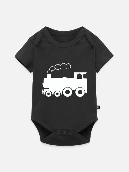 Locomotive - Premium kortærmet baby-body  - sort