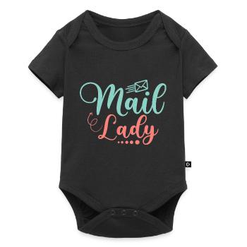 Mail Lady Mailman Postal Worker - Baby Premium Kurzarmbody - Schwarz - Vorne