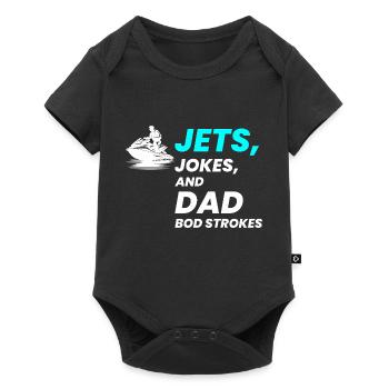 Jet Ski Papa Humour Sports nautiques Plaisir d’été - Body à manches courtes Premium Bébé - noir - Devant