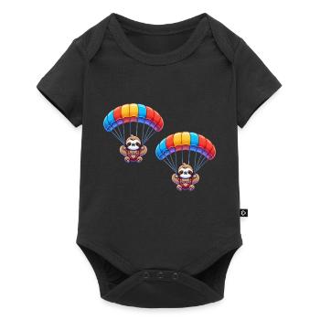 Parachute paresseux 2 - Body à manches courtes Premium Bébé - noir - Devant