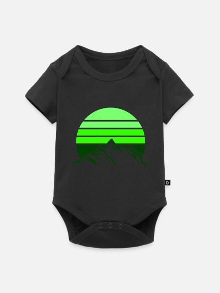 berge gebirge mountains - Baby Premium Kurzarmbody - Schwarz