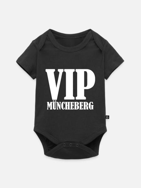 VIP Müncheberg - Baby Premium Kurzarmbody - Schwarz