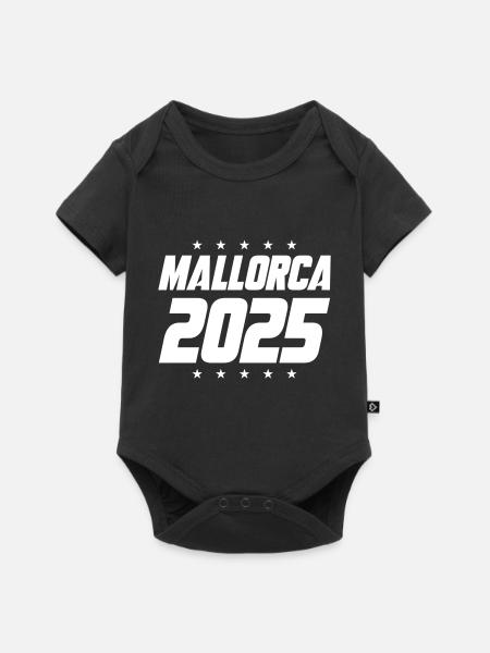 Mallorca 2025 - Baby Premium Kurzarmbody - Schwarz