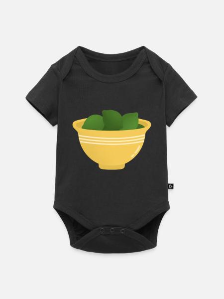 Limetten-Bowl - Baby Premium Kurzarmbody - Schwarz