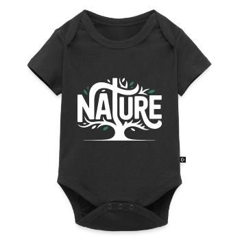 Nature - Coo Tree Logo - Baby Premium short-sleeve bodysuit - black - Front