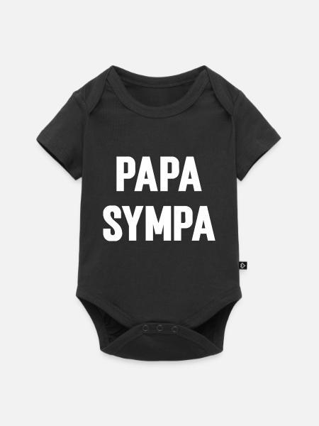 Cooler Papa - Baby Premium Kurzarmbody - Schwarz