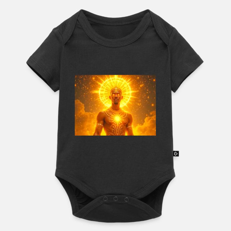 Olorun – Dieu du soleil yoruba, divinité céleste de la lumière - Body à manches courtes Premium Bébé - noir