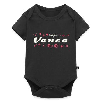vence Français - Body à manches courtes Premium Bébé - noir - Devant
