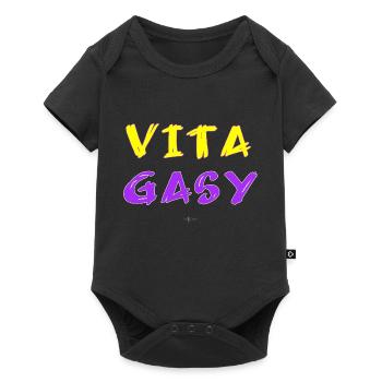 MDG Vita Gasy 01 - Body à manches courtes Premium Bébé - noir - Devant