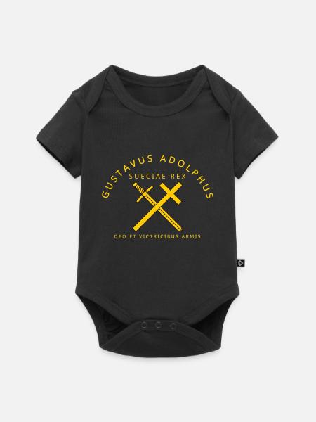 Gustav Adolf - Baby Premium Kurzarmbody - Schwarz