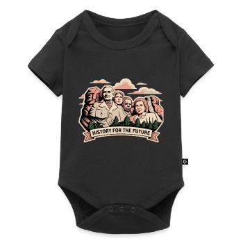 GESCHICHTE FÜR DIE ZUKUNFT - Baby Premium Kurzarmbody - Schwarz - Vorne