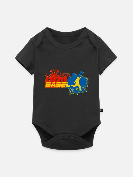 Basel Fan - Baby Premium Kurzarmbody - Schwarz